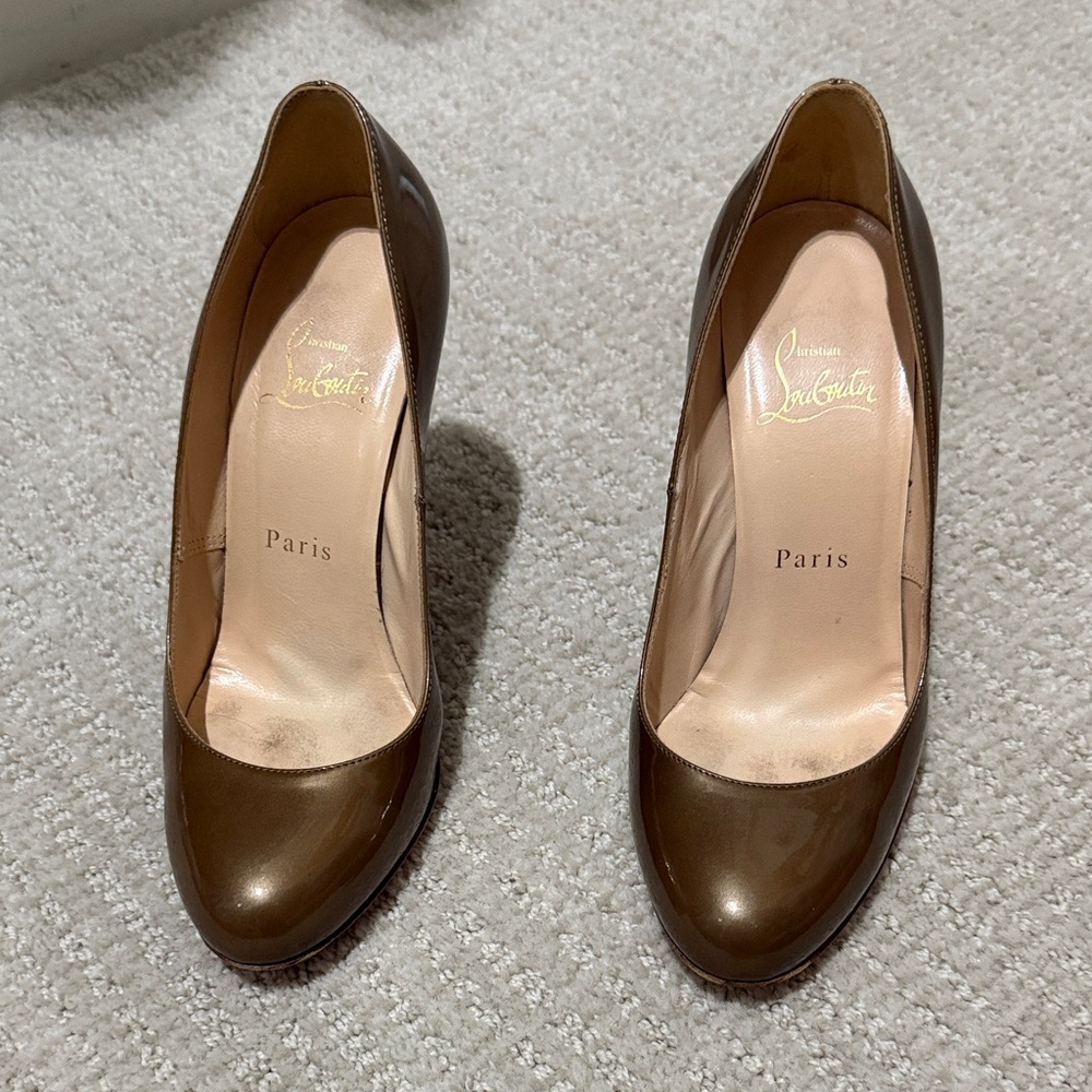 Christian Louboutin Bronze Heels